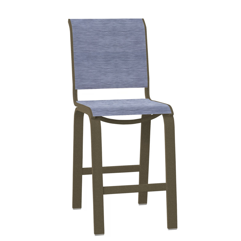 Tabouret de bar 26 po Holna, Bois de plage texturé, Rivière