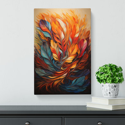 Feather Modern No.2 - Wrapped Canvas