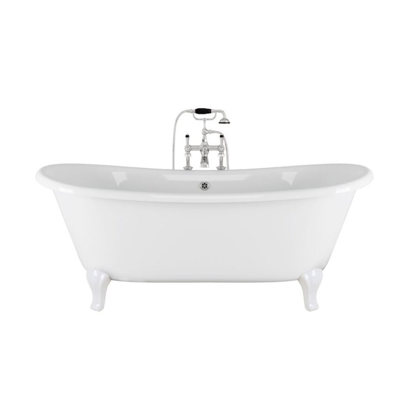 Admiral Bathtub with Decò Feet, White