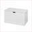 Storage Bench Lift-Top with Safety Hinges, Off-White | Entryway | MDF