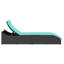 Chaise longue pliante avec coussin et rangement en rotin de polyester-2109448974-2109448971