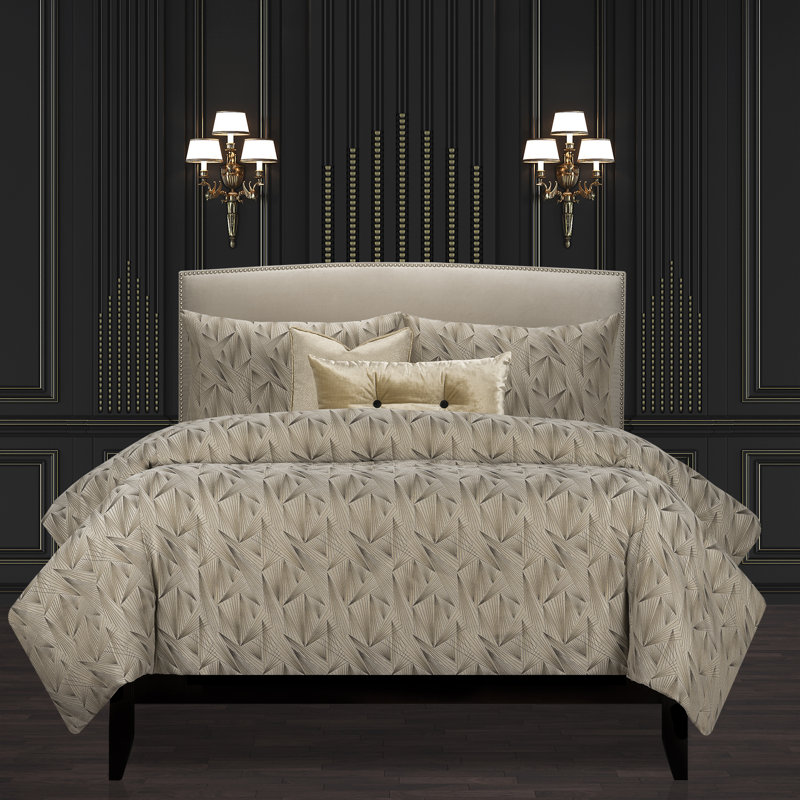 Ensemble de housse de couette Fine Point Luxury, Housse de couette de grande taille + 2 coussins dÃ, Sable