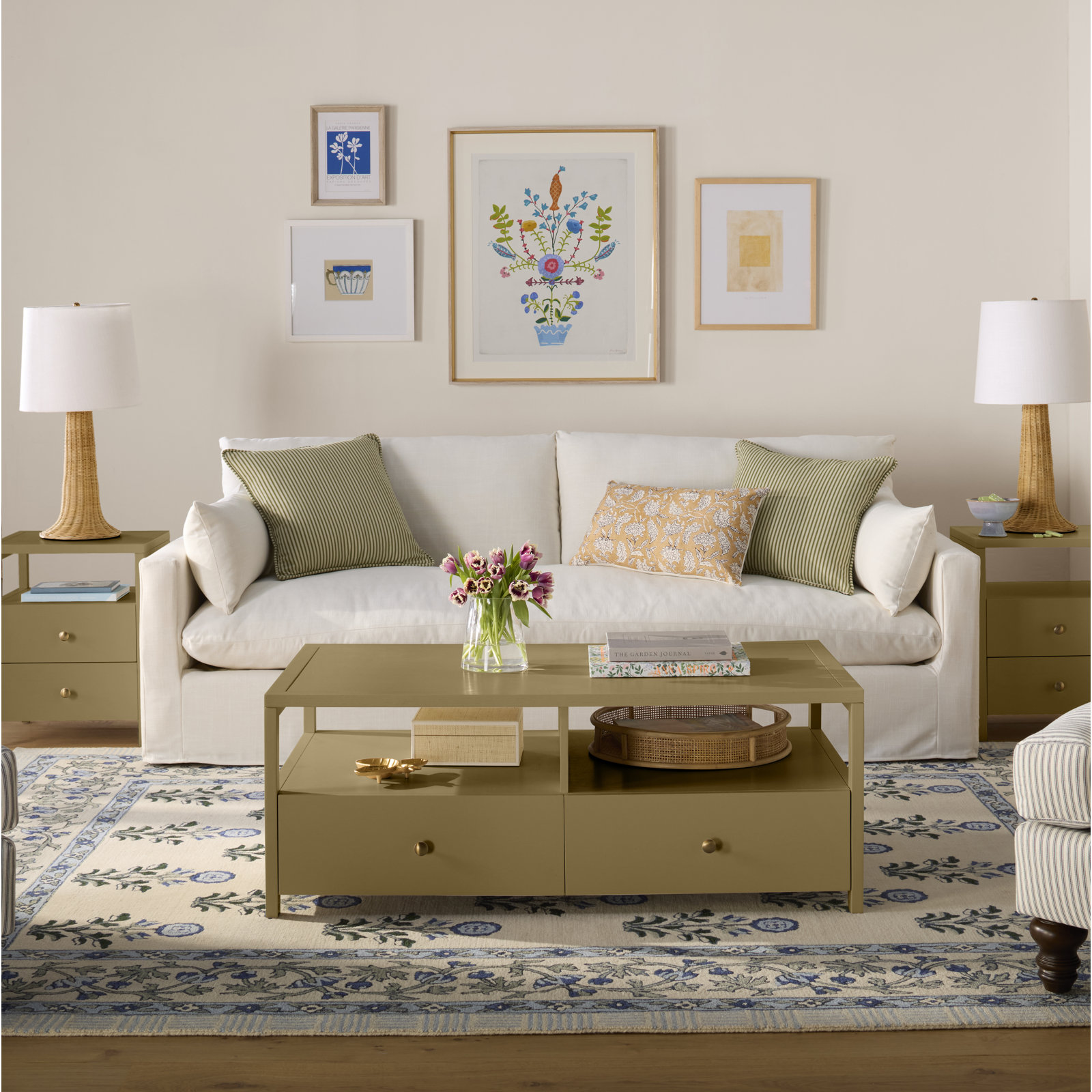 Alice Handmade Wool Rug, Rectangle 9' x 12'