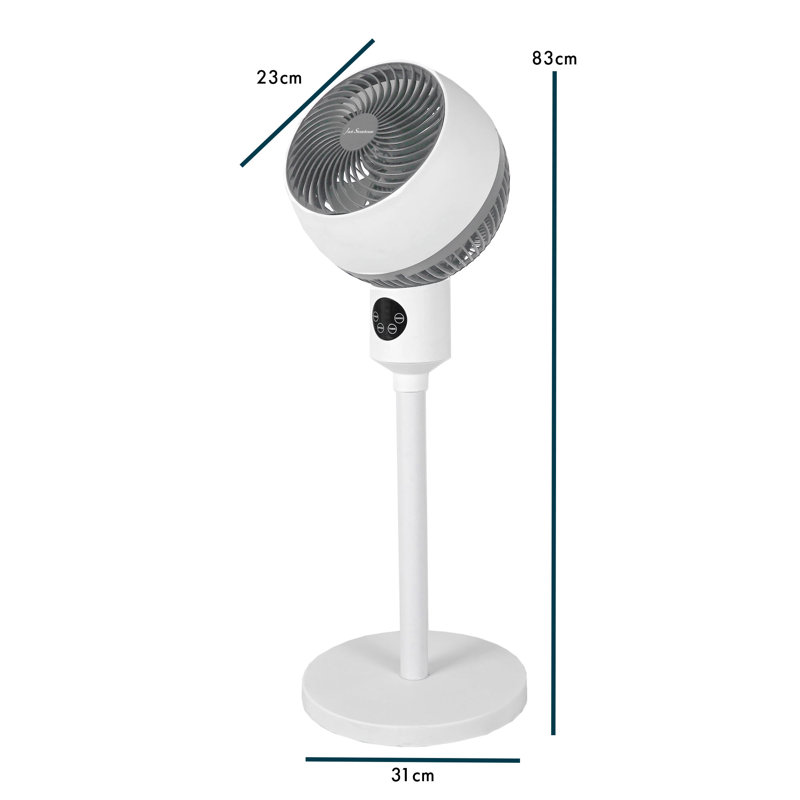 Stand Air Circulator Fan, Grey/White