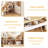 Makeup Vanity Desk with Adjustable Lighted Mirror, Solid Wood Legs Dressing Table with Drawers & Shelves for Small Bedroom