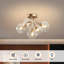 5-light Modern Ceiling Lamp Flush Mount Ceiling Light For Bedroom, Bathroom And Dining Room