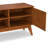 Draper 72"W Solid Wood Mid-Century Modern TV Stand for TVs up to 80" with 2 Cabinets and Adjustable Shelves