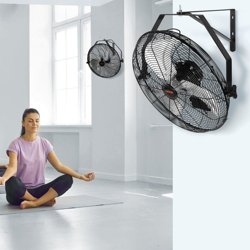 VEVOR Wall Mounted Fan Fan, 21.06" H x 21.06" W x 10.24" D