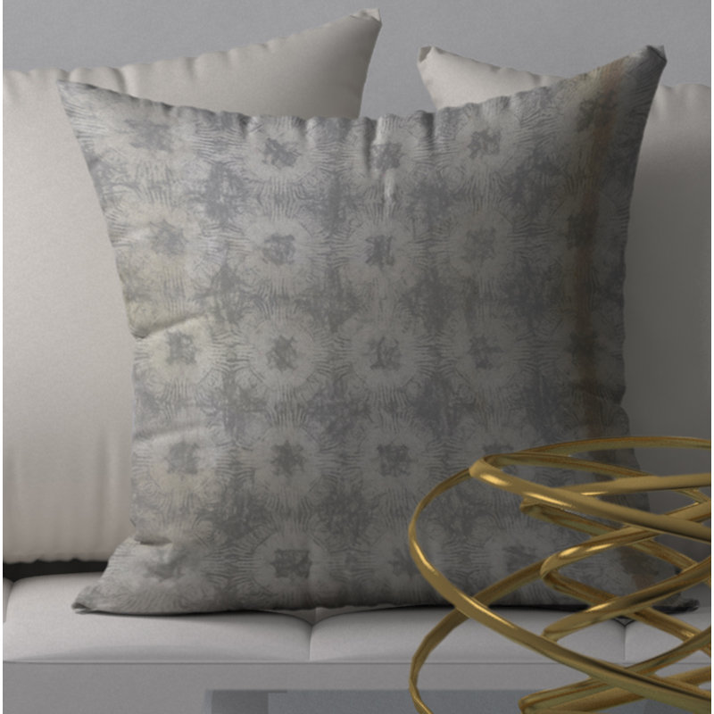 Abstract Throw Pillow, 18" H x 18" W
