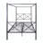 Elanny Metal Canopy Bed Frame, Platform Bed Frame with X Shaped Frame-871802456