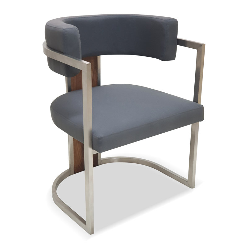 Fauteuil Maia gris / brun