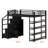 Space-Saving High Sleeper Featuring Multi-Tier Storage, Secure Cupboards, and Clothes Closet
