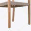 Ensemble de 2 chaises de salle à manger d'extérieur, structure en bois d'acacia teck clair et osier PE brun clair, idéal pour les patios et les jardins