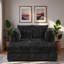 Chaise longue moderne avec accoudoirs moelleux, assise profonde capitonnée et dossier confortable.-420699267