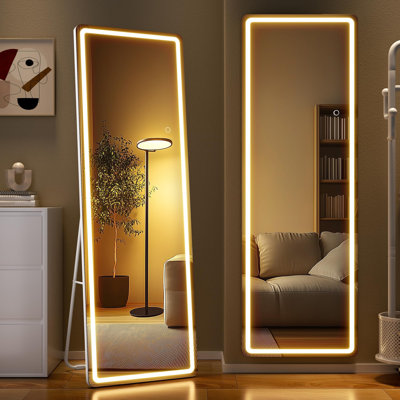 Rectangle Freestanding Makeup / Shaving Mirror