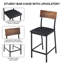 Ensemble de table de bar avec 2 tabourets, 3 tablettes de rangement, ensemble de salle à manger pour petits espaces, cuisine et appartement-942101828