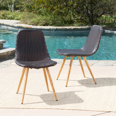 Chaise de salle à manger avec pieds à transfert de chaleur, ensemble de 2
