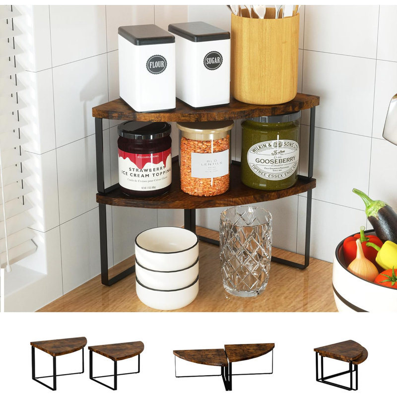 Corner Shelf Countertop Organizer