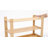 (2 Pack) 6-9 Pair Capacity Natural Bamboo Shoe Bench, 3-Tier Storage Stool, Entryway/Bed End Seating Bench-1646332485