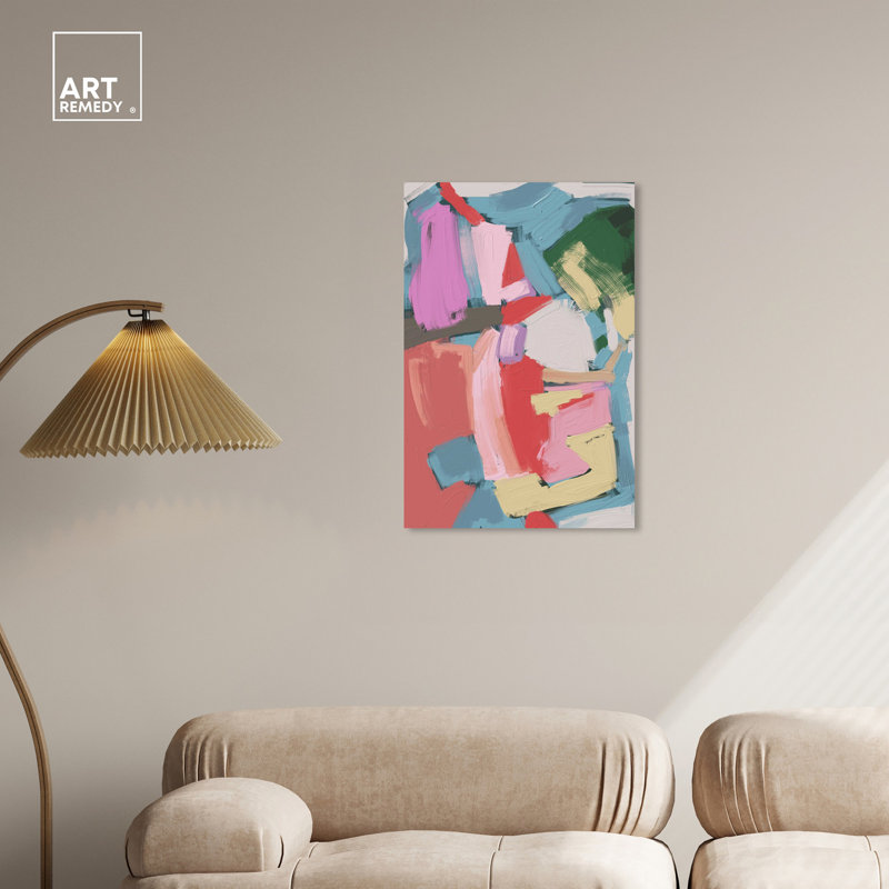 Miles Away Retro Modern Abstract Canvas Wall Art
