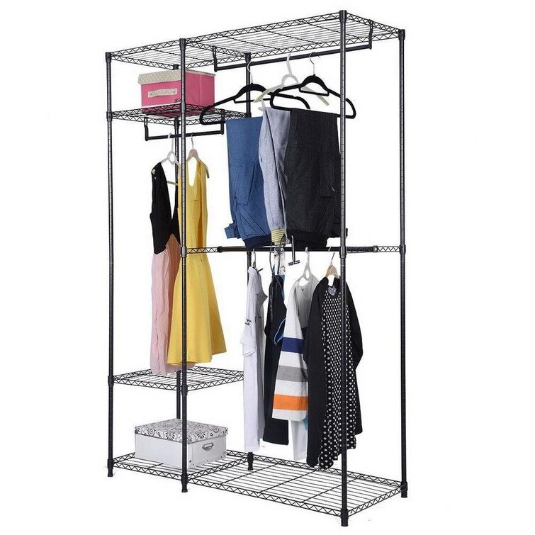 Izaih 45 W Garment Rack Rebrilliant Color: White