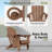 HDPE Outdoor Adirondack Foldable Chair Set Fire Pit Chair with Cup Holder-282260871