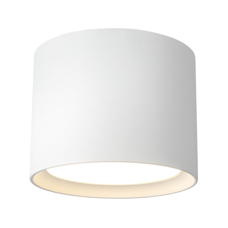 Napoleon 9-in White dimmable LED Semi-Flush Mount, White