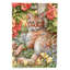 Drapeau de jardin Tabby In The Roses par Debbie Cook-1905440541