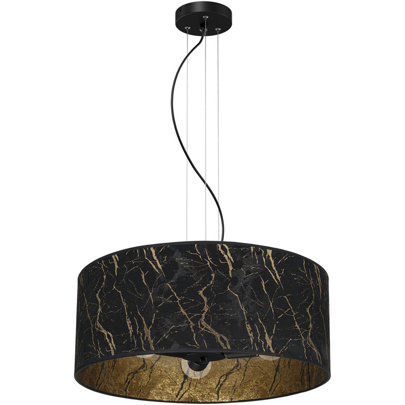 Caile 3 - Light Black Drum Pendant