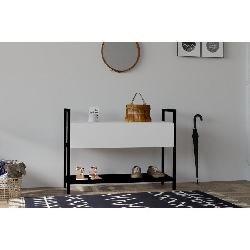2 Pair Shoe Rack, White
