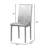 5-Piece Metal Dinette Set With Laminated Faux Marble Top, 4 Red Chairs-1874040760