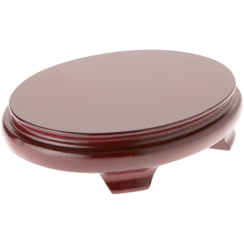 Piédestal Mailiah, H 1,75 po x l 8,25 po x P 6,25 po, Placage de bois rouge