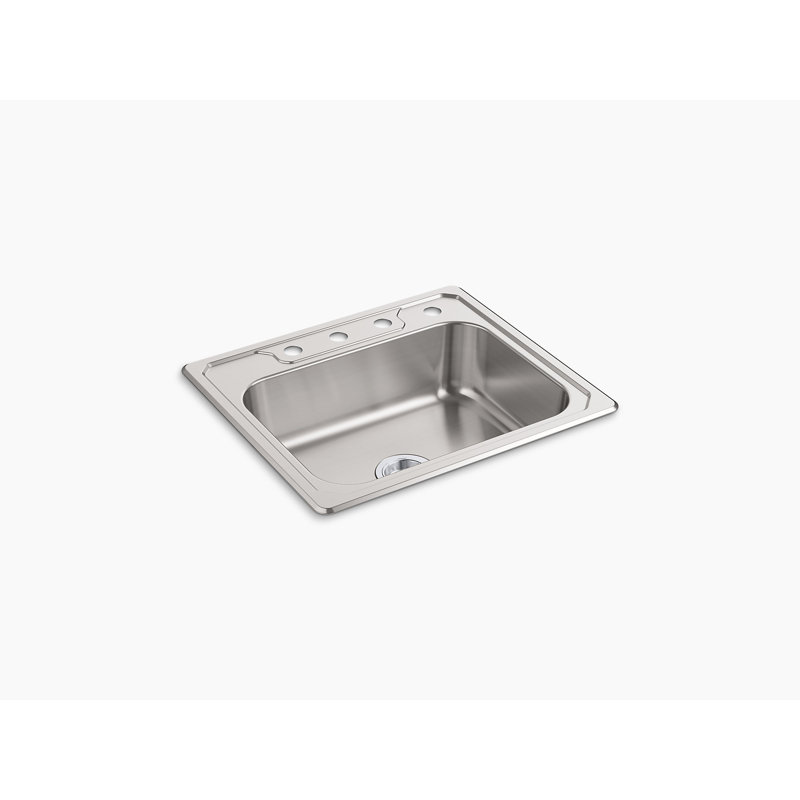 Middleton 25'' L Stainless Steel Single Basin Kitchen Sink