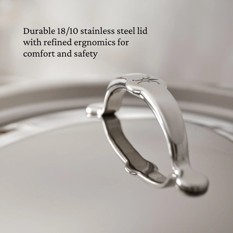 Probond® Luxe 4-quart Professional Clad Stainless Steel Saucepan With Lid 