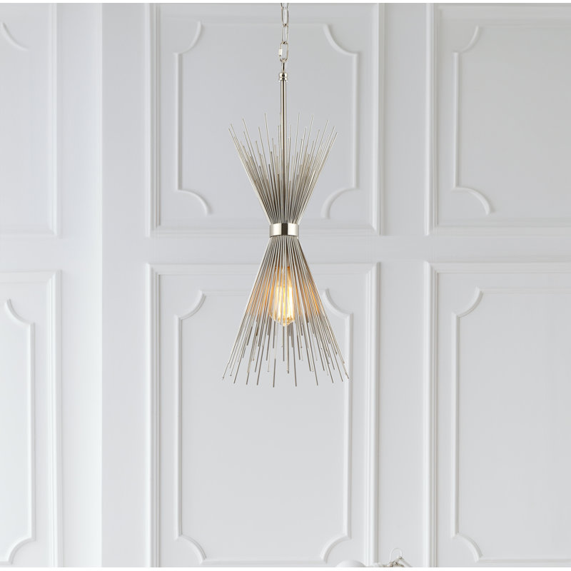 Luminaire suspendu 1 lumière Spoutnik Spike, Nickel
