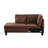 103" Verona Brown Flannel 3-Piece Left Facing Sectional Sofa Set With Chaise And Storage Ottoman-1162589152-1162589142
