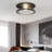2-Light Metal Flush Mount Ceiling Light