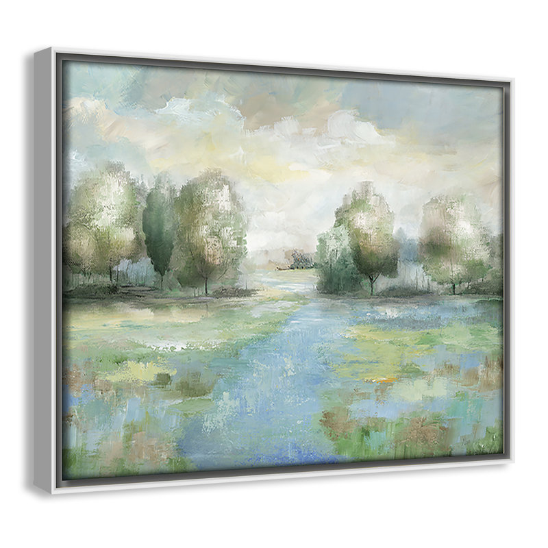 «Cleotis Into the Woods» par Nan, H 9,5 po x l 11,5 po, Blanc