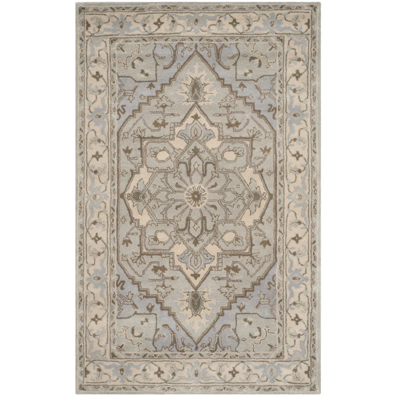 Oriental Wool Hand Tufted Area Rug, Rectangle 183 x 274 cm