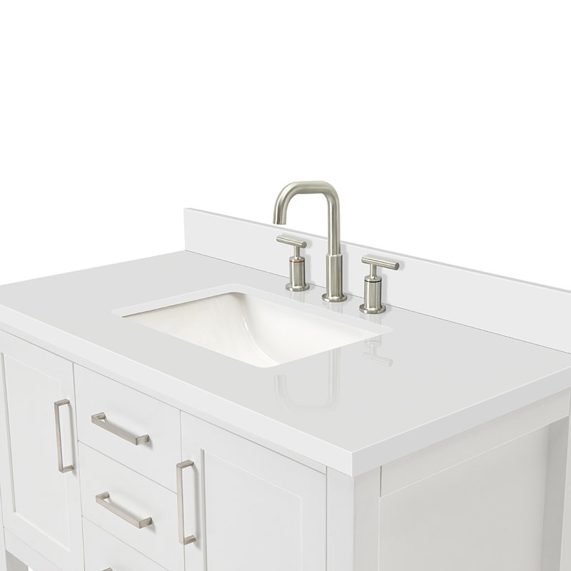 Bayhill 43'' W Single Vanity, White