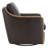 Grayton Oversized Geniune Leather Swivel Accent Chair-108739215