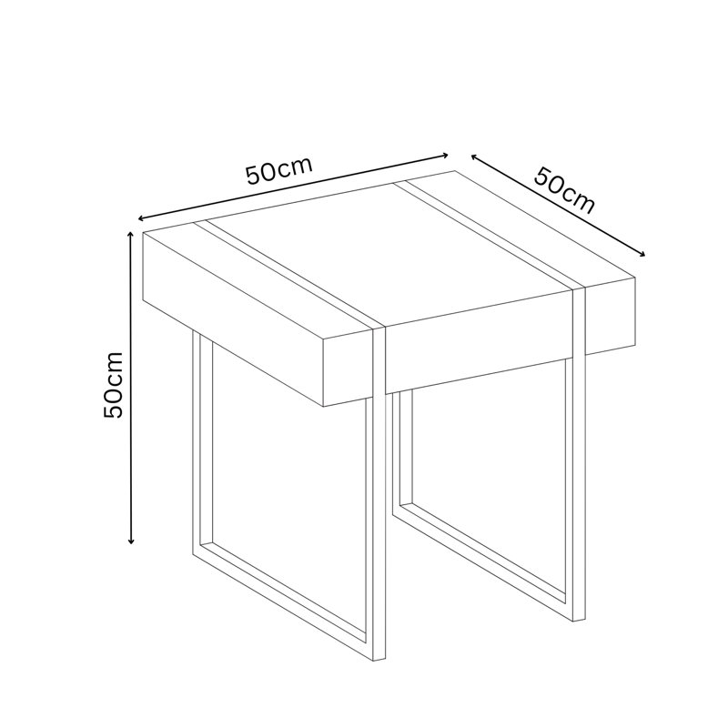 Chestang Sled End Table
