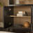 Modern Arched Bookcase With Statement Wood Cabinet Pulls