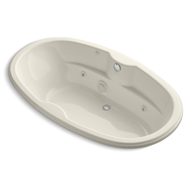 Baignoire tourbillon 72 "x 42" Proflex, Amande