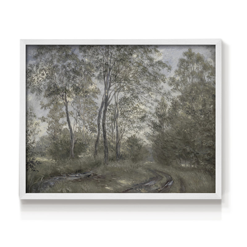 Paysages rétro-CCDCLXXV-impression encadrée - réversible, H 8 po x l 10 po, Blanc
