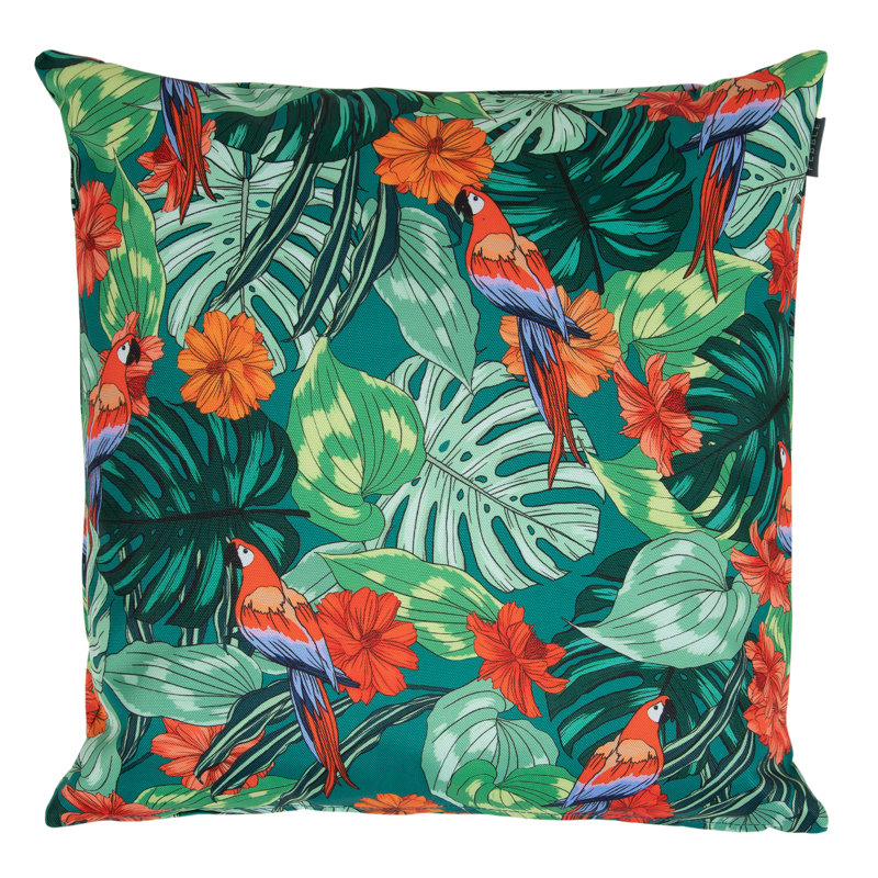  Parrot Indoor-Outdoor Cushion, Multicolour