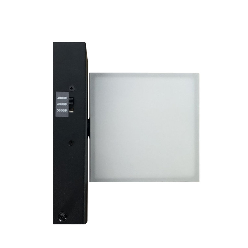 Éclairage pour meuble-lavabo carré noir 3cct-vl2 