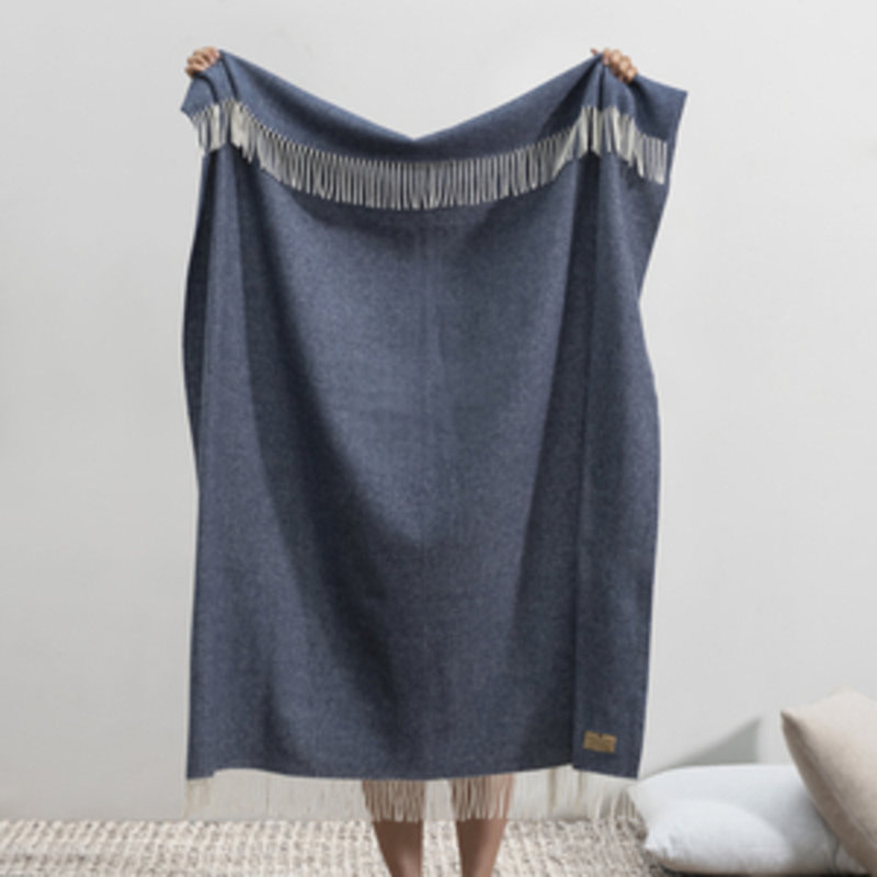 Pinstripe Throw Blanket, Pacific