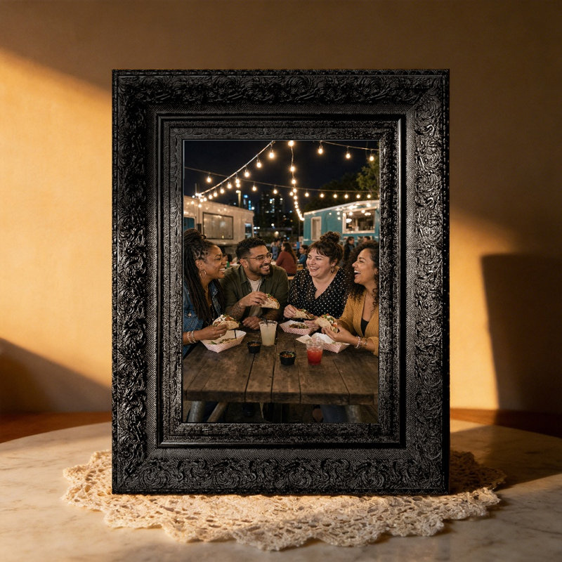 Cadre photo 8PC x 10 "noir 1PC pour bureau