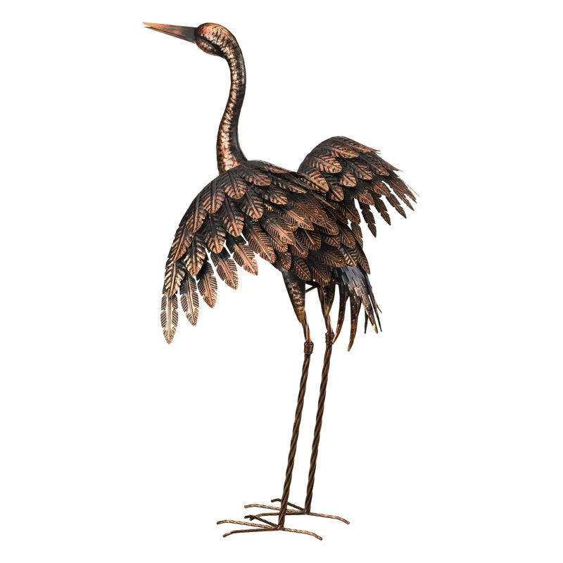 Grue bronze 28 po - Ailes sortantes